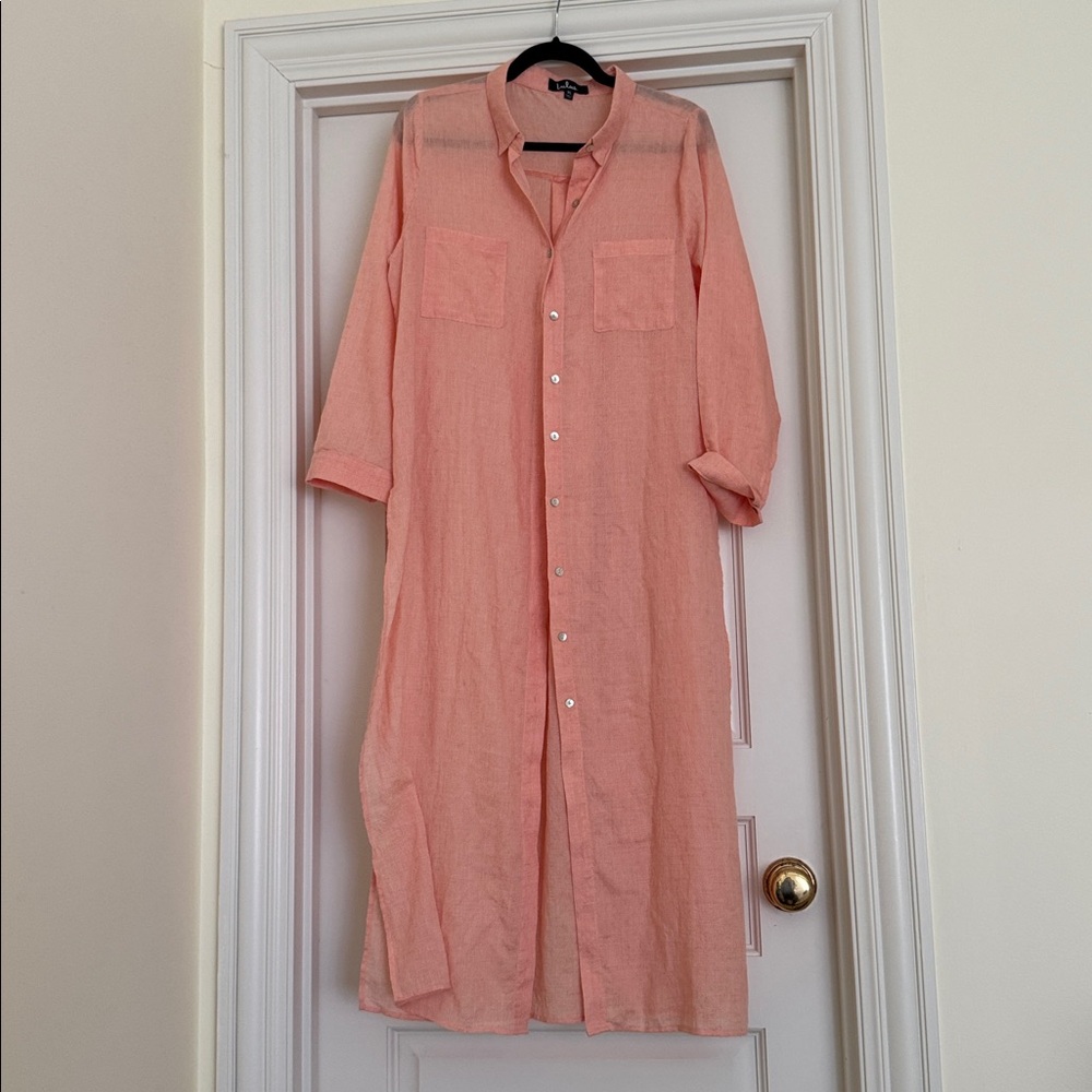 Lulu's Soft Peach cover up size XL